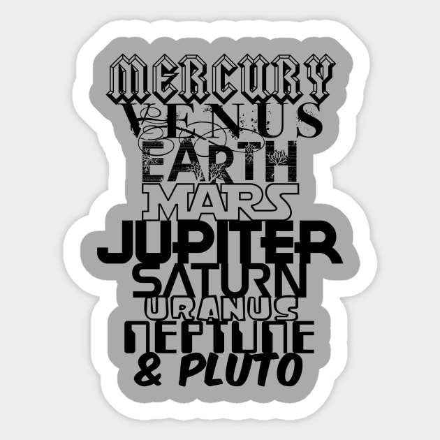 Planets Sticker by nickbuccelli